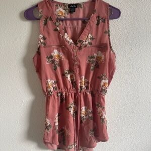 Justify floral tank size S #151